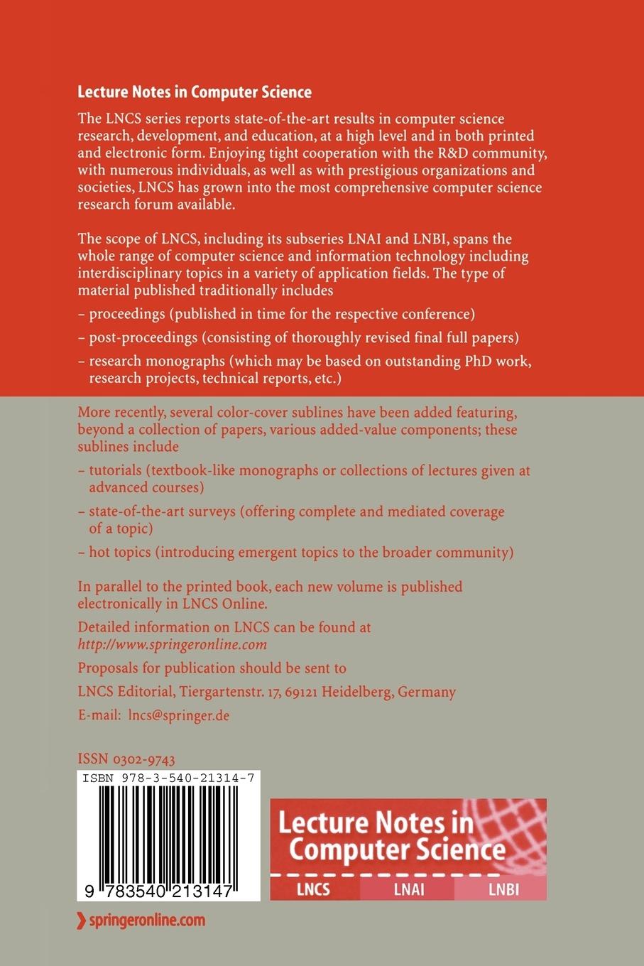 Rückseitencover Model Checking Software