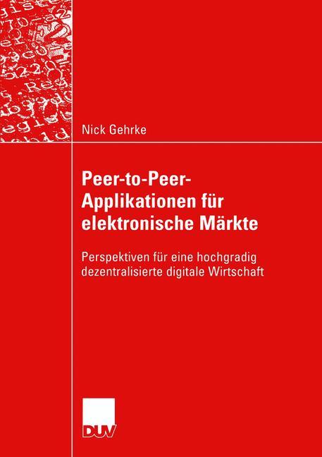 Vorderes Coverbild Peer-to-Peer-Applikationen für elektronische Märkte