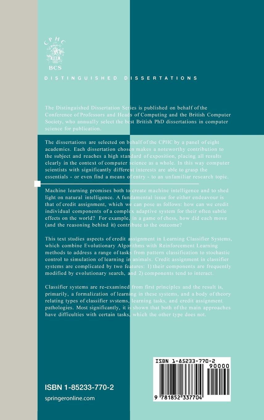 Rückseitencover Strength or Accuracy: Credit Assignment in Learning Classifier Systems