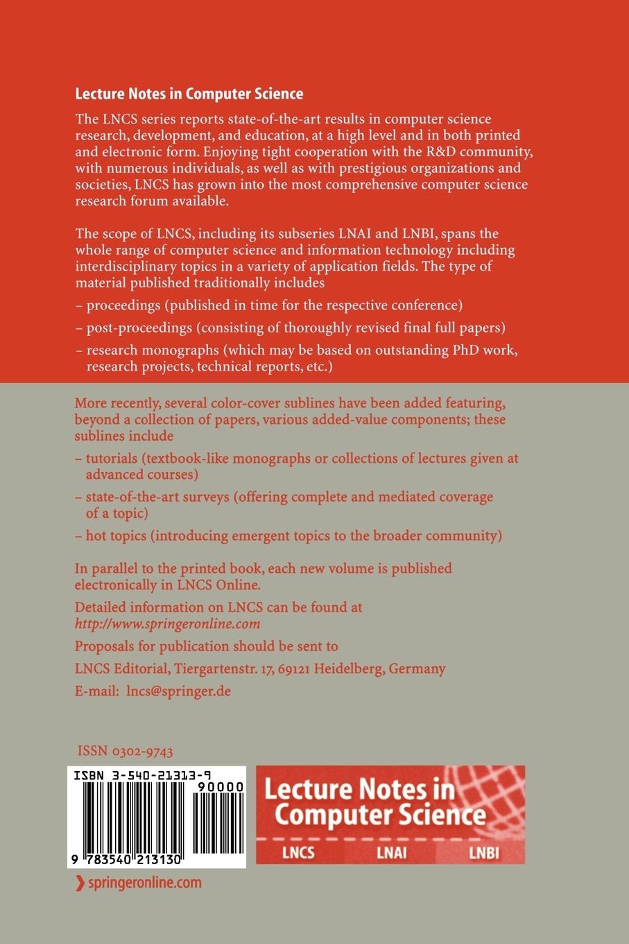Rückseitencover Programming Languages and Systems