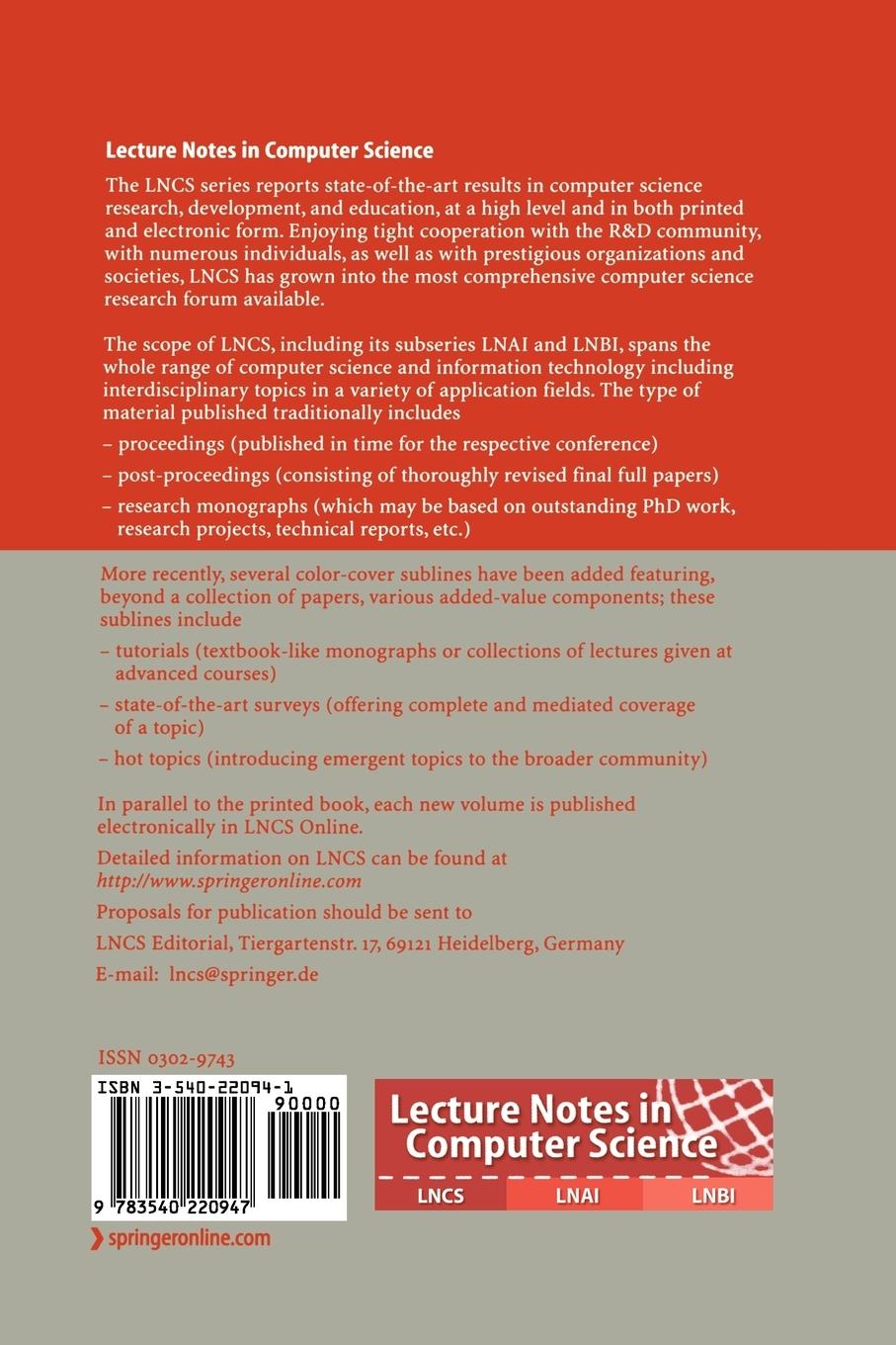 Rückseitencover Abstract State Machines 2004. Advances in Theory and Practice