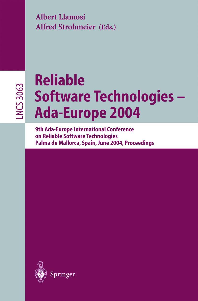 Vorderes Coverbild Reliable Software Technologies - Ada-Europe 2004
