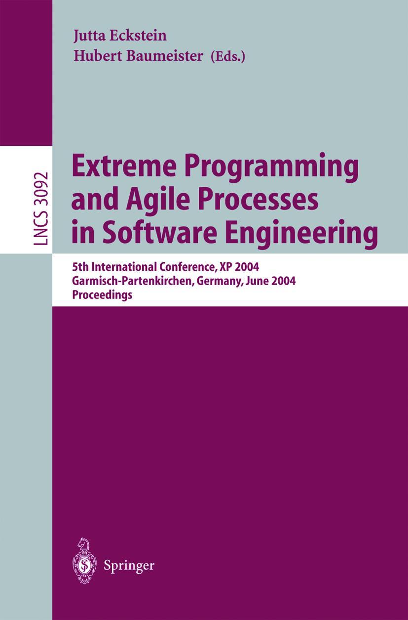 Vorderes Coverbild Extreme Programming and Agile Processes in Software Engineering