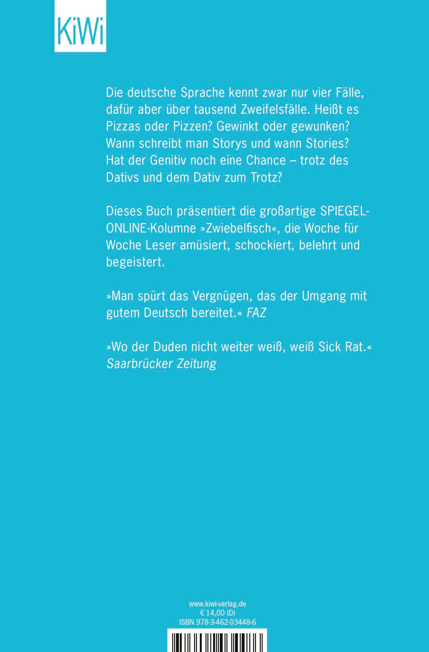 Rückseitencover Der Dativ ist dem Genitiv sein Tod