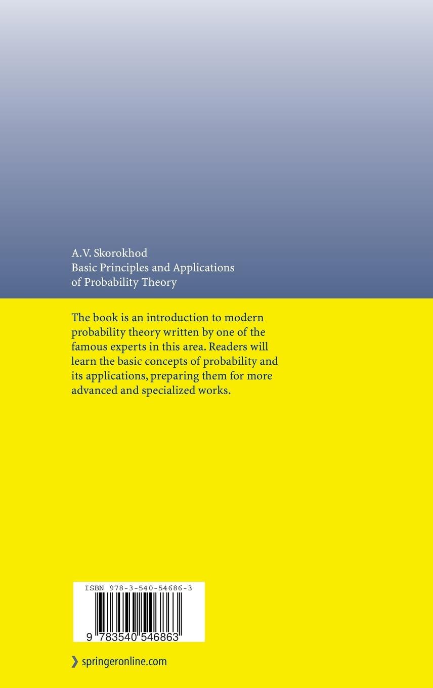 Rückseitencover Basic Principles and Applications of Probability Theory