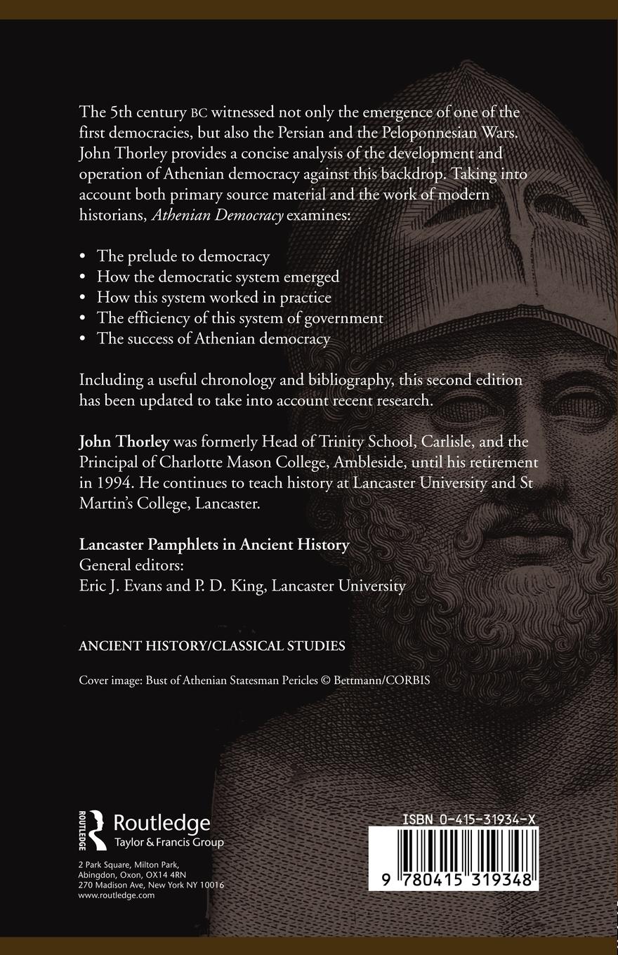 Rückseitencover Athenian Democracy