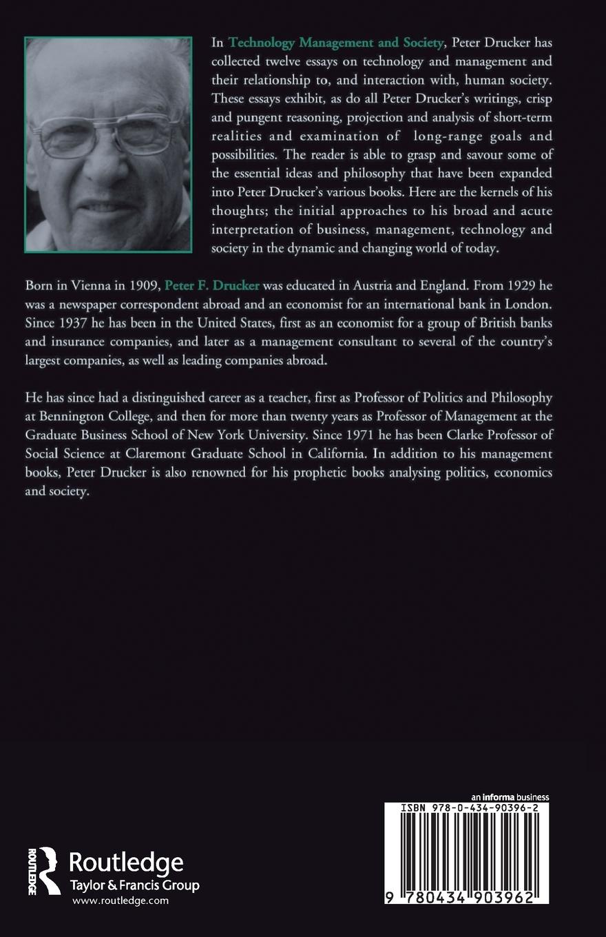 Rückseitencover Technology, Management and Society