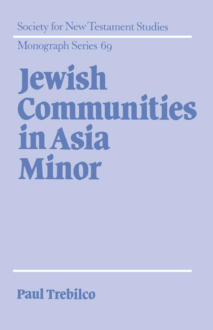 Vorderes Coverbild Jewish Communities in Asia Minor