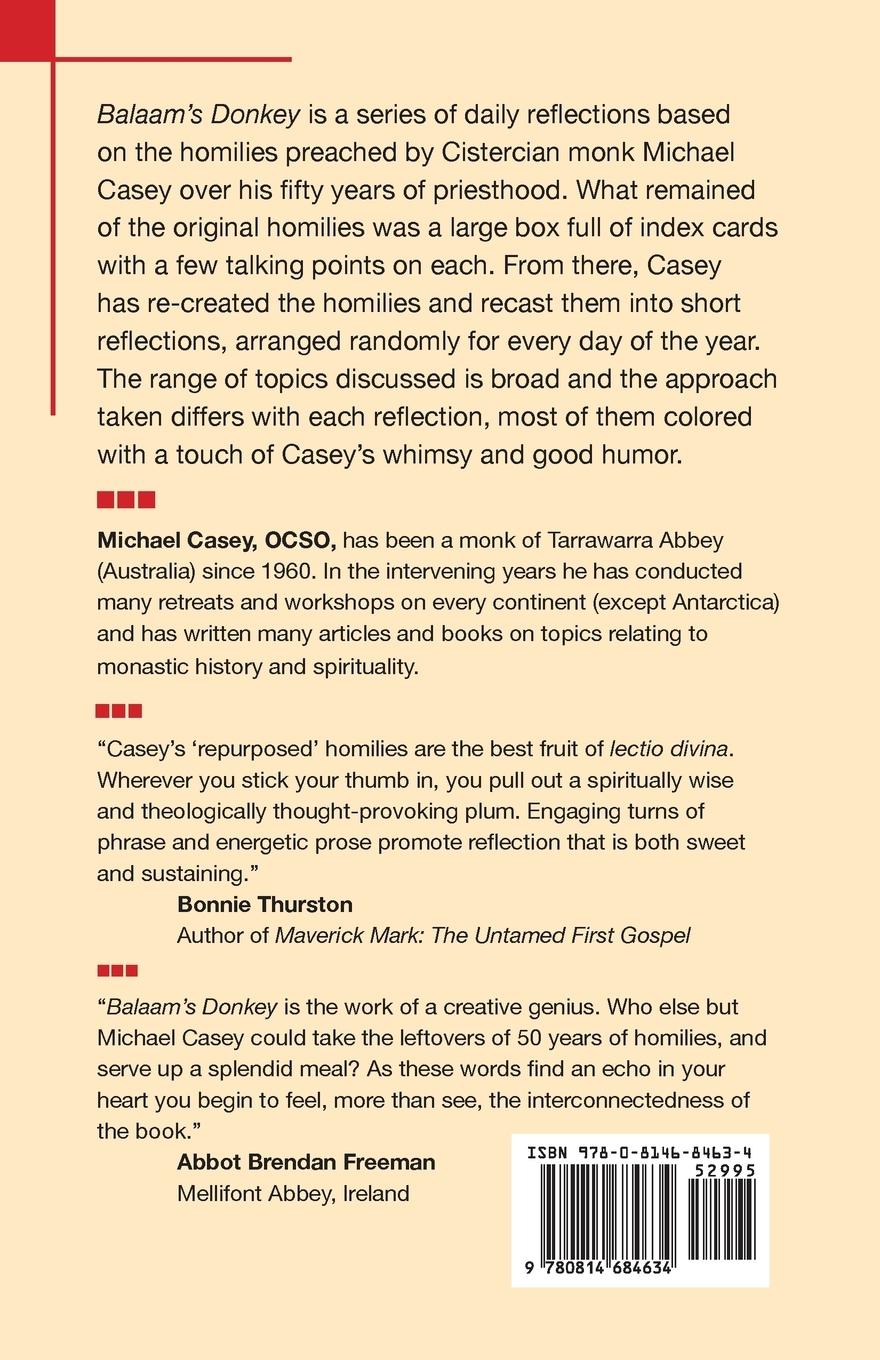 Rückseitencover Balaam's Donkey