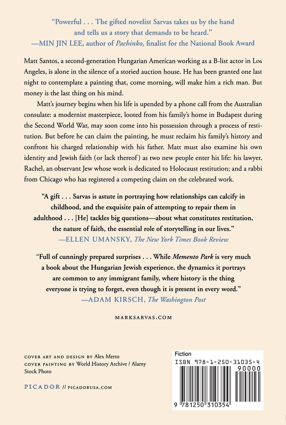 Rückseitencover Memento Park