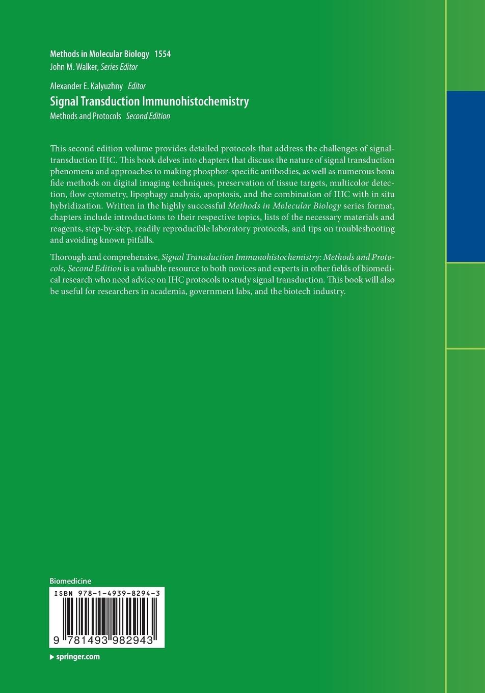 Rückseitencover Signal Transduction Immunohistochemistry