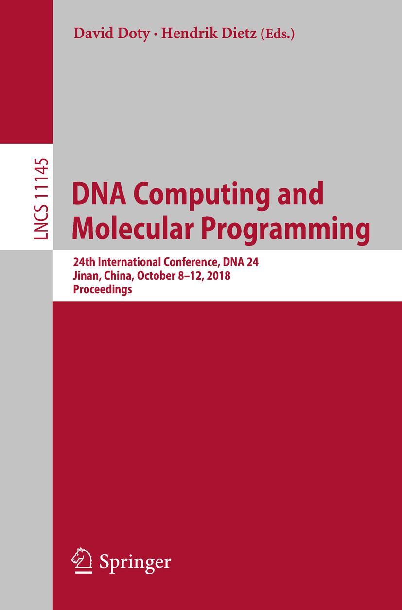 Vorderes Coverbild DNA Computing and Molecular Programming