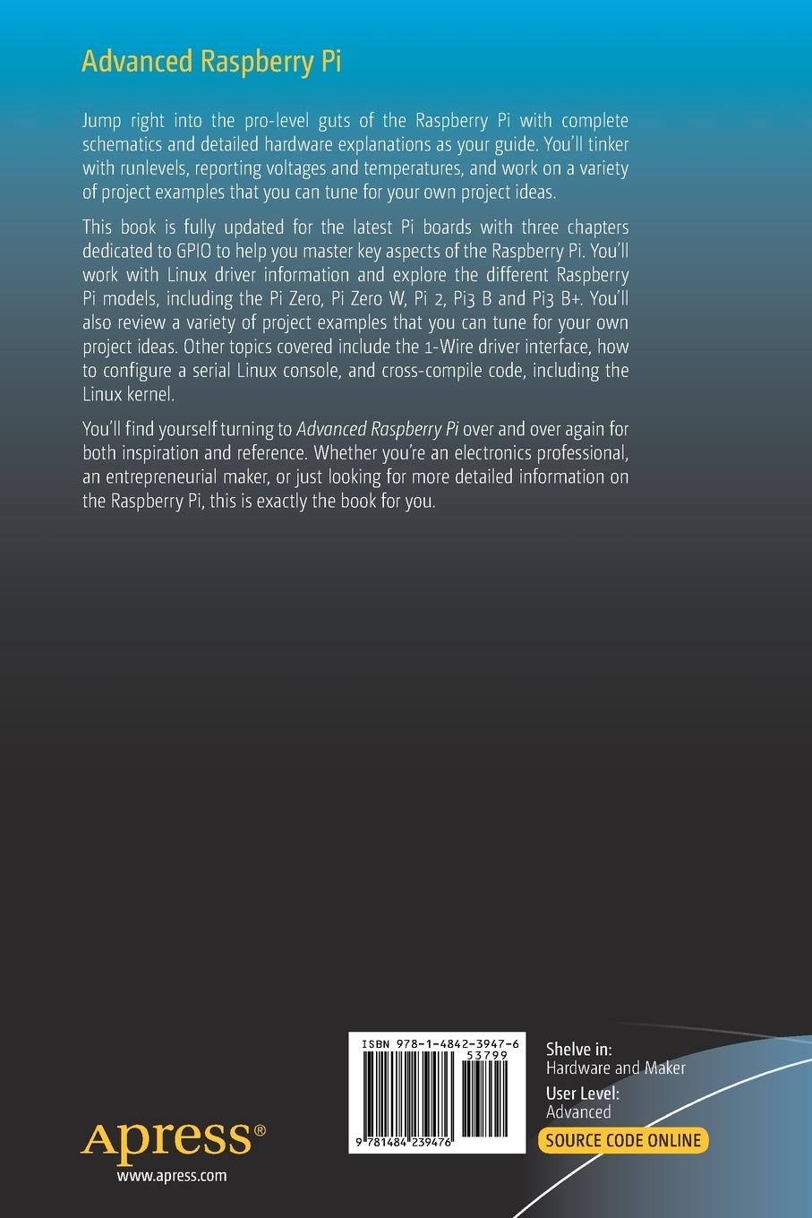 Rückseitencover Advanced Raspberry Pi