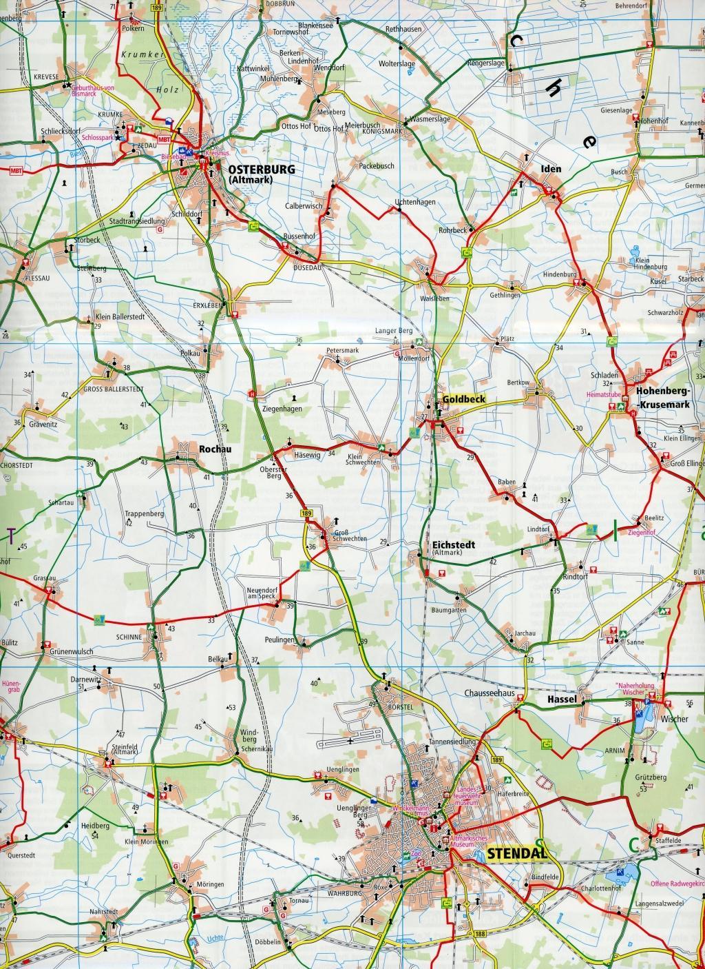 Beispielinhalt (Bild) Altmark. Salzwedel - Havelberg - Stendal - Gardelegen 1:100 000