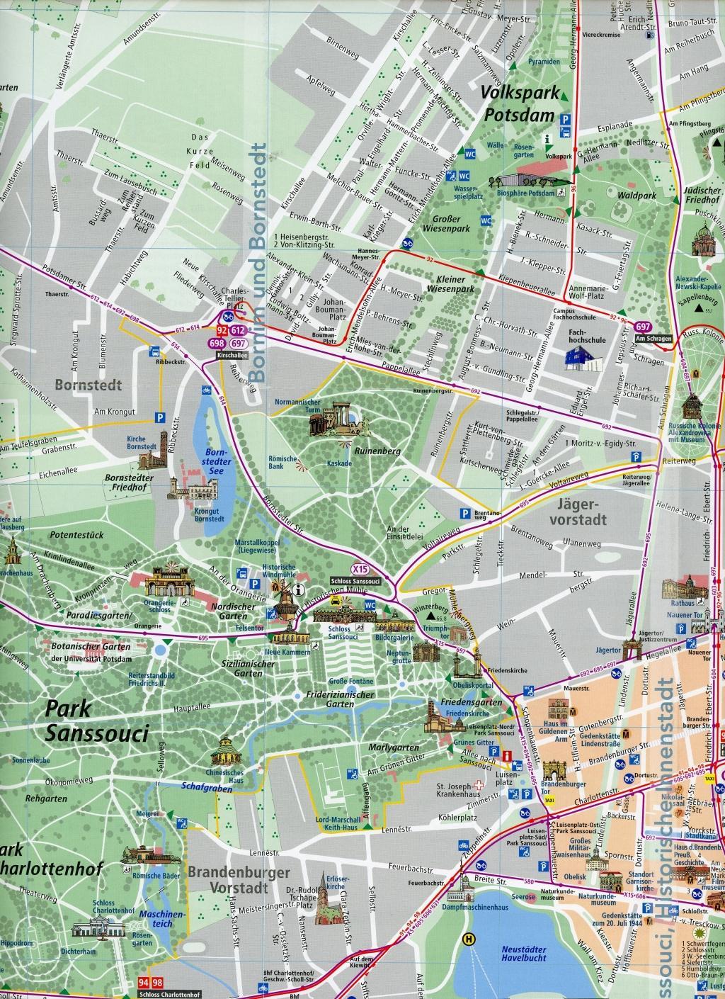 Beispielinhalt (Bild) Potsdam. Der illustrierte Stadtplan