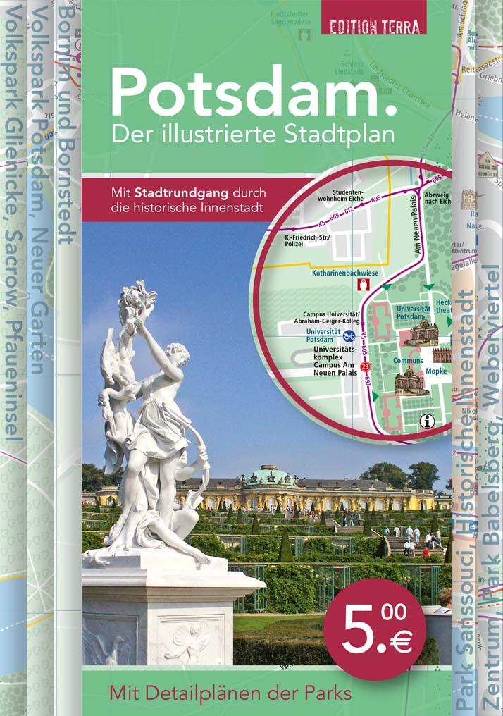 Vorderes Coverbild Potsdam. Der illustrierte Stadtplan
