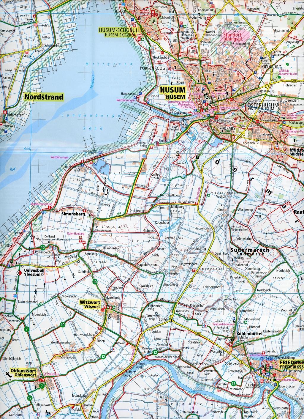 Beispielinhalt (Bild) Eiderstedt, St. Peter-Ording - Husum - Nordstrand - Pellworm 1:60 000