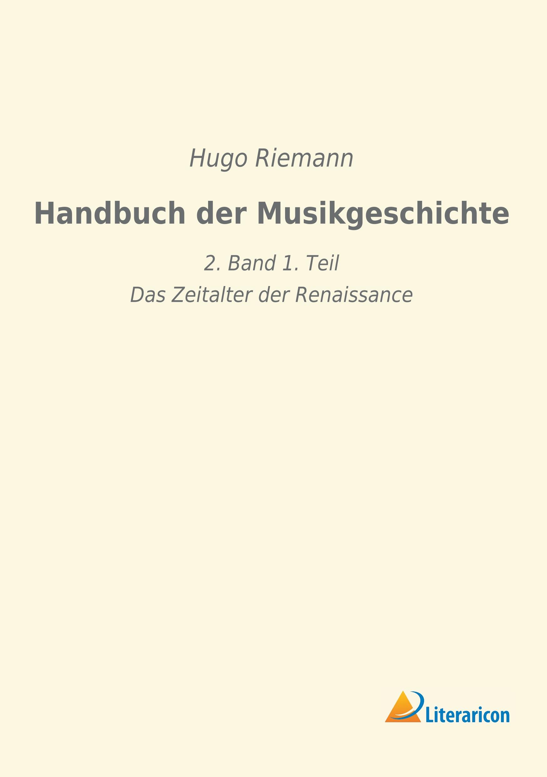 Vorderes Coverbild Handbuch der Musikgeschichte