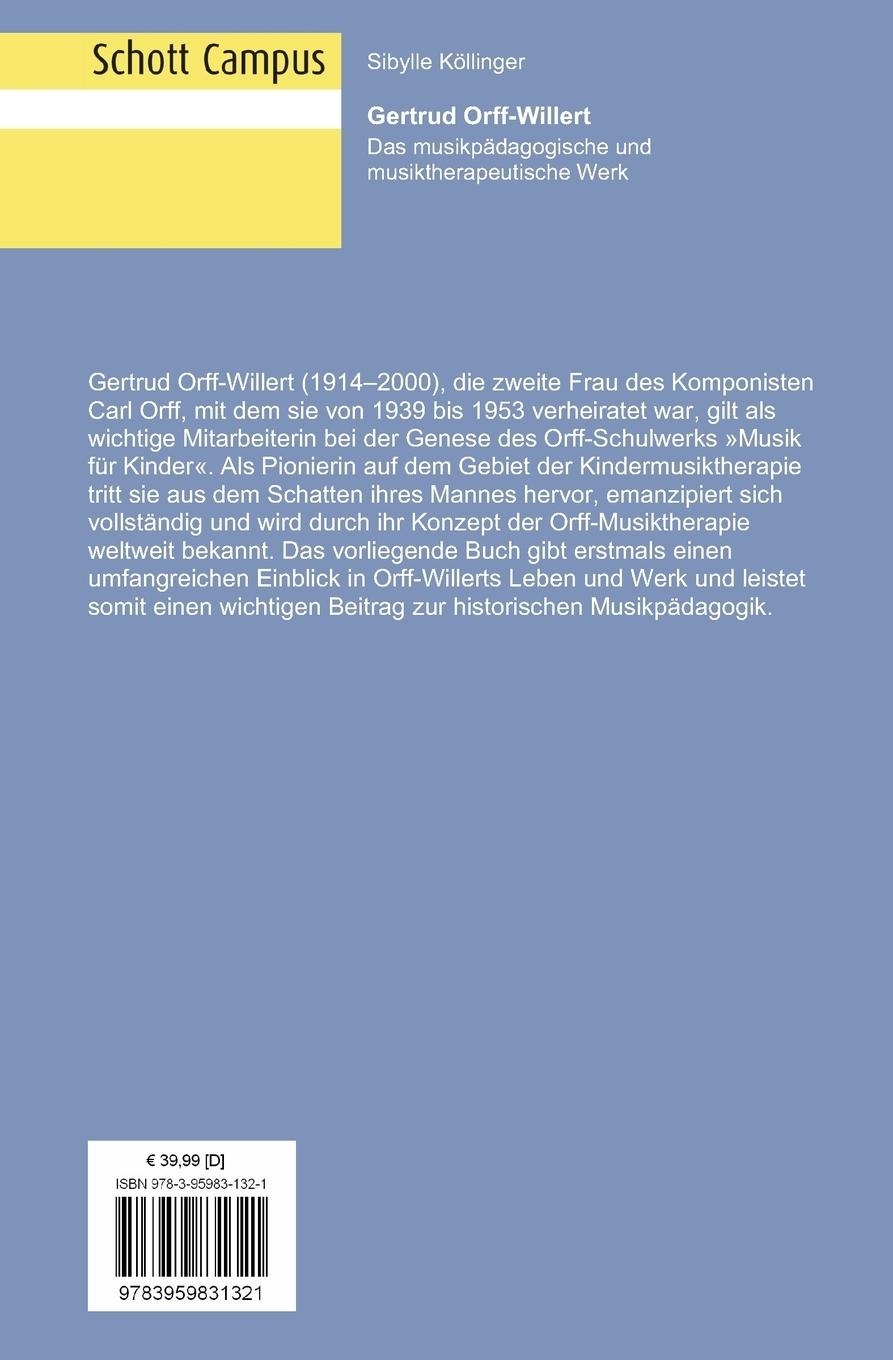 Rückseitencover Gertrud Orff-Willert