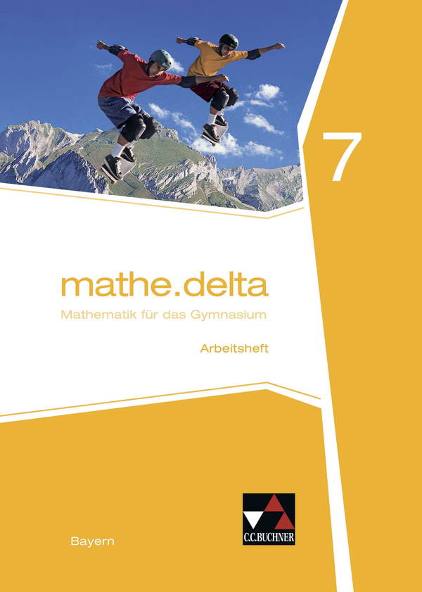 Vorderes Coverbild mathe.delta 7 Arbeitsheft Gymnasium Bayern