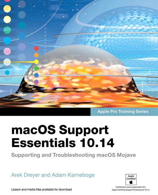 Vorderes Coverbild macOS Support Essentials 10.14 - Apple Pro Training Series