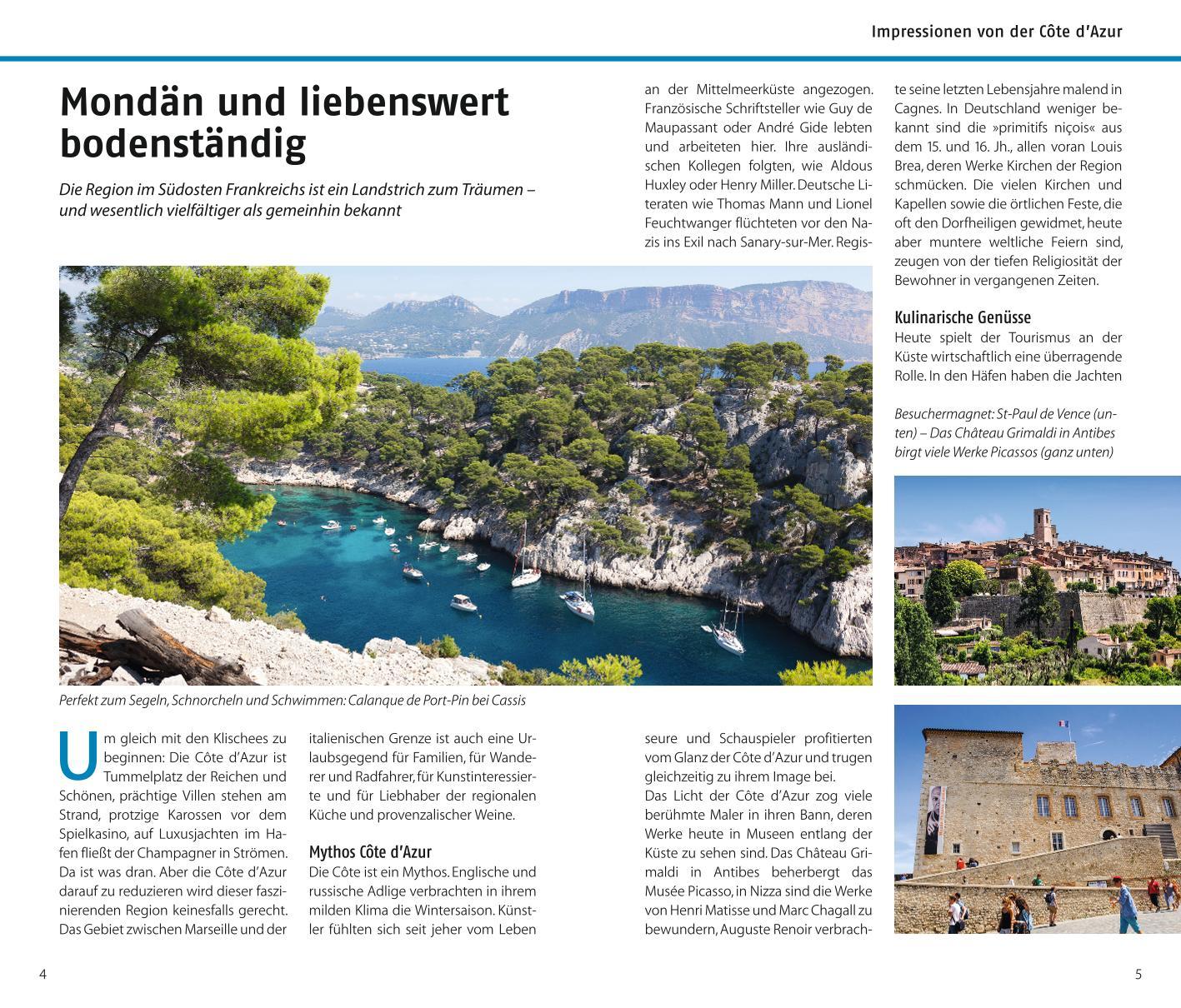 Beispielinhalt (Bild) ADAC Reiseführer Côte d'Azur