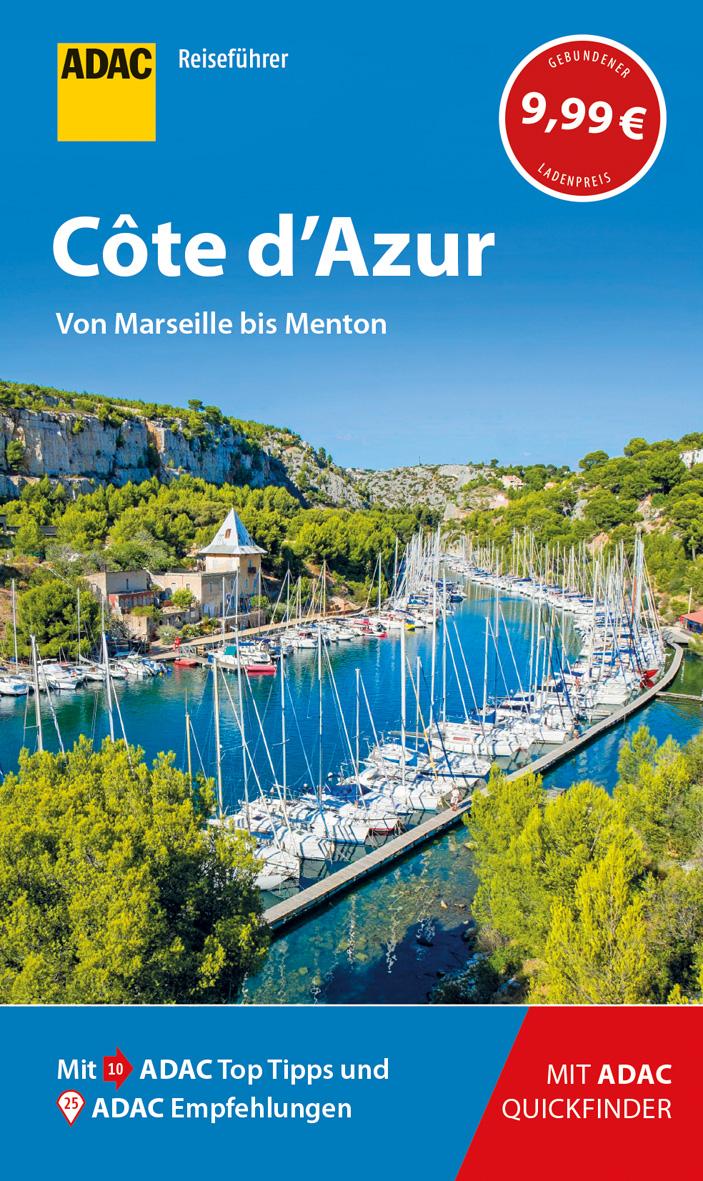 Vorderes Coverbild ADAC Reiseführer Côte d'Azur