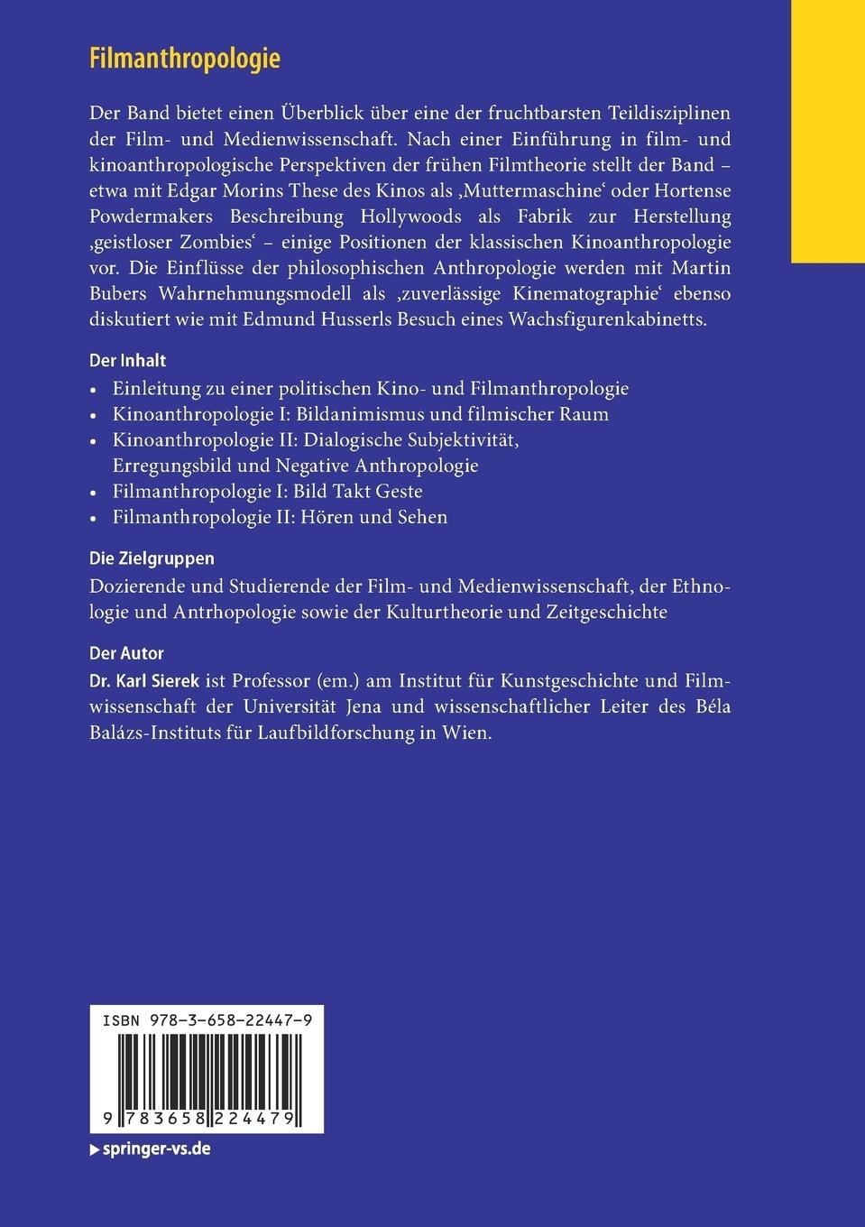 Rückseitencover Filmanthropologie