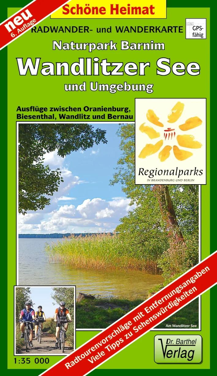 Vorderes Coverbild Naturpark Barnim, Wandlitzsee und Umgebung 1 : 35 000. Radwander- und Wanderkarte