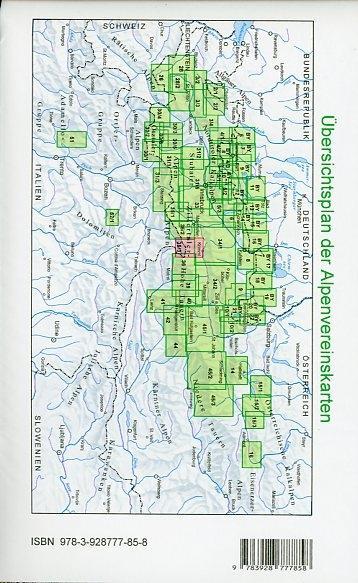 Beispielinhalt (Bild) DAV Alpenvereinskarte 35/3 Zillertaler Alpen Ost 1 : 25 000 Wegmarkierung