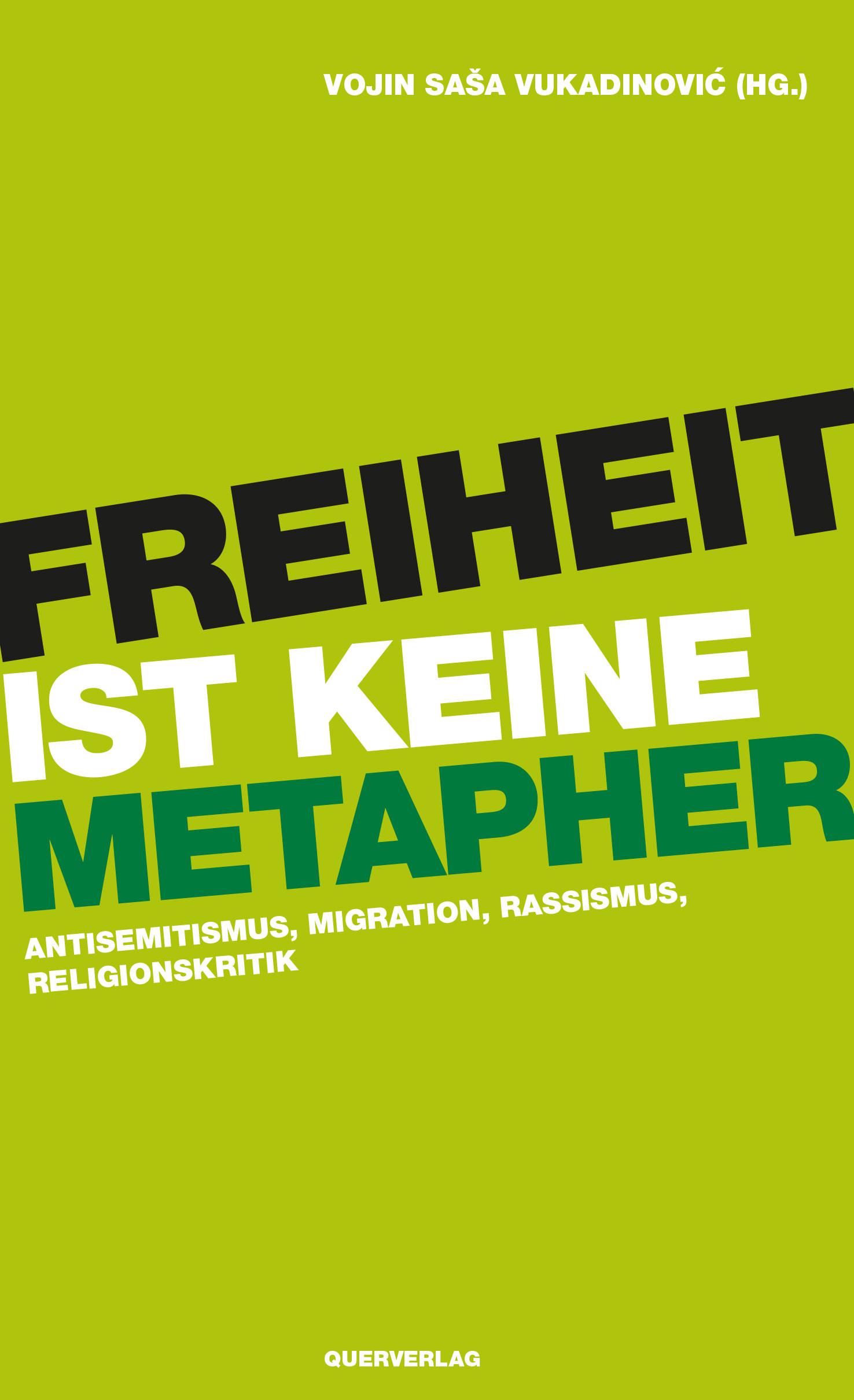 Vorderes Coverbild Freiheit ist keine Metapher