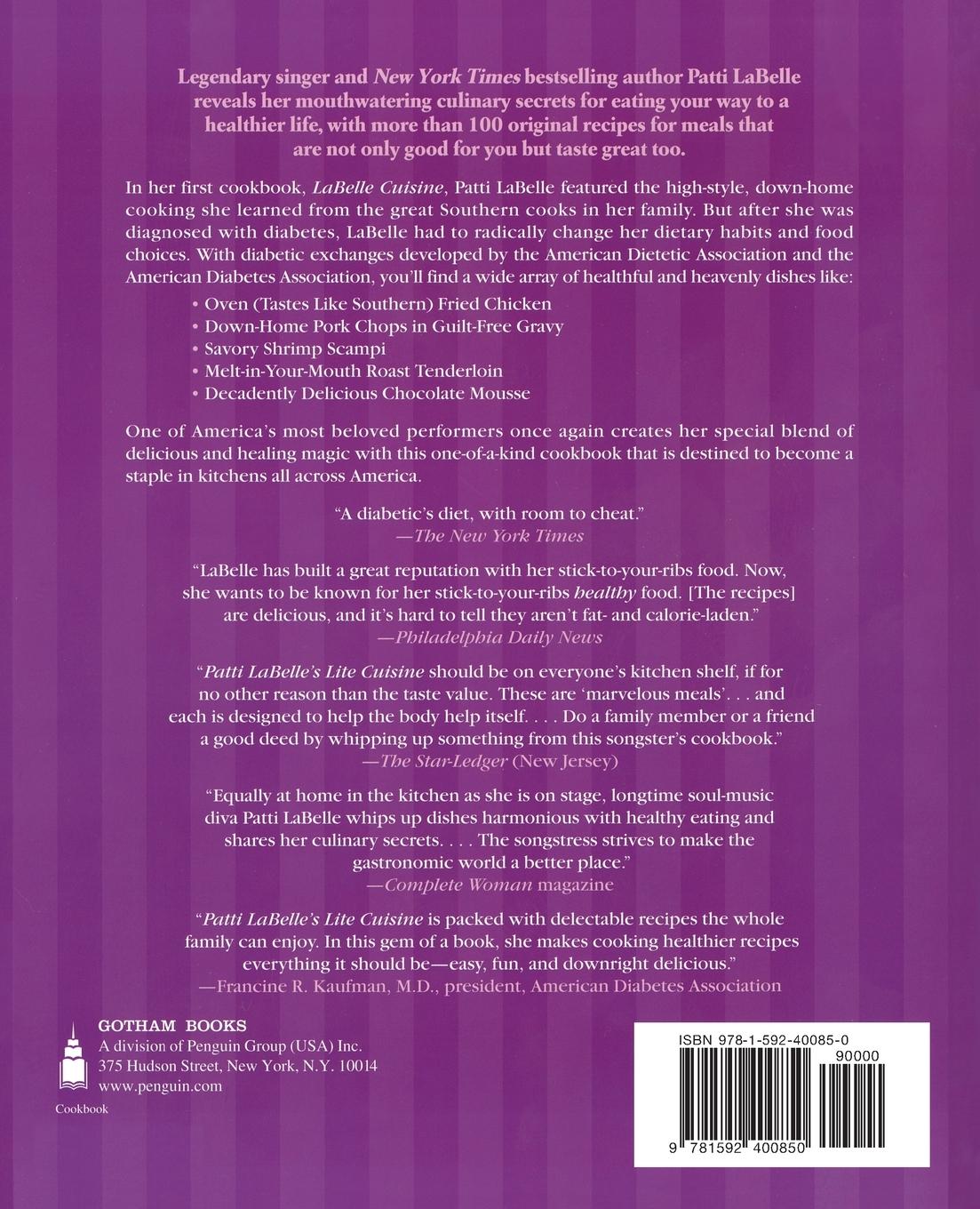 Rückseitencover Patti Labelle's Lite Cuisine