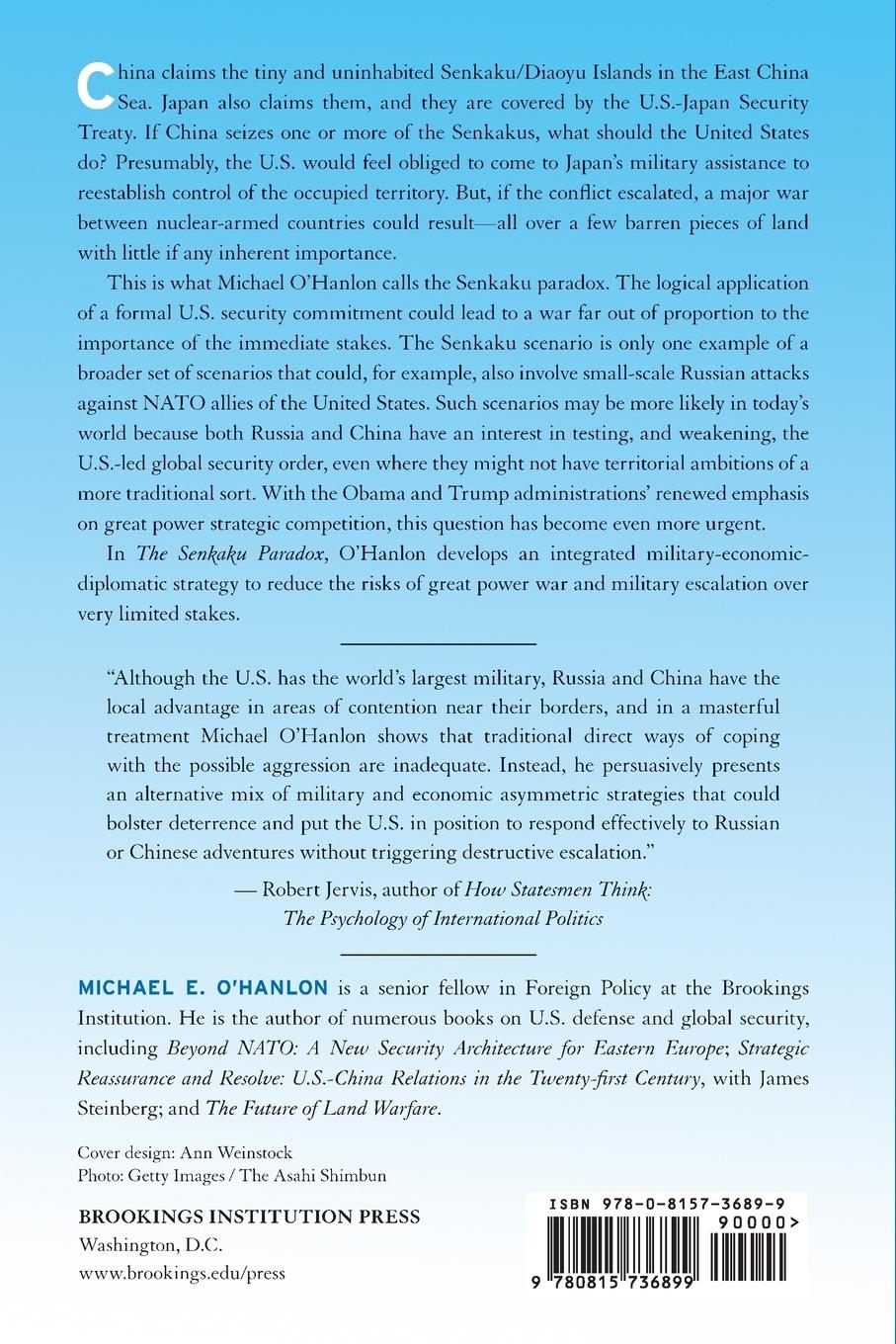 Rückseitencover Senkaku Paradox