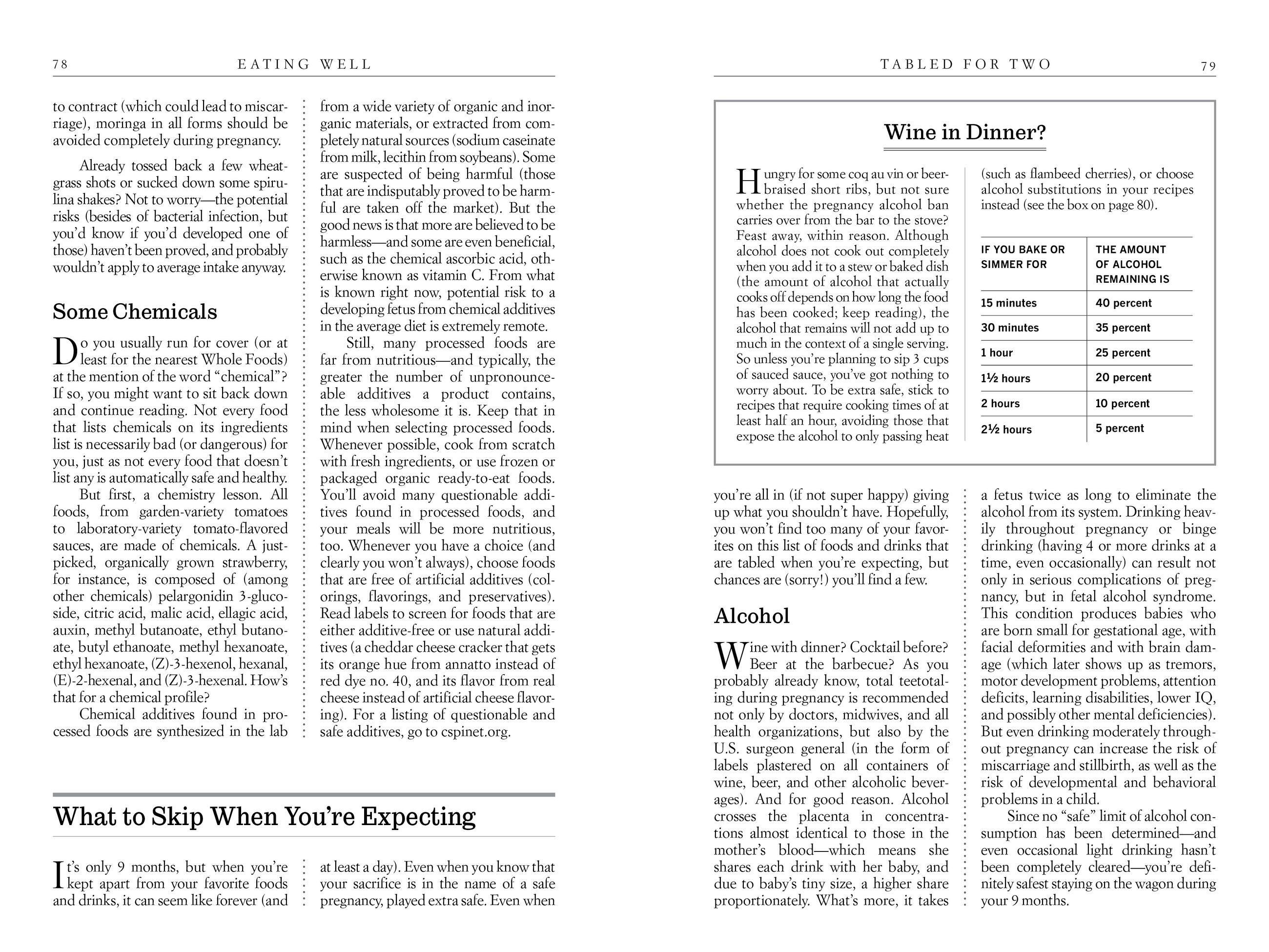 Beispielinhalt (Bild) What to Expect: Eating Well When You're Expecting, 2nd Edition