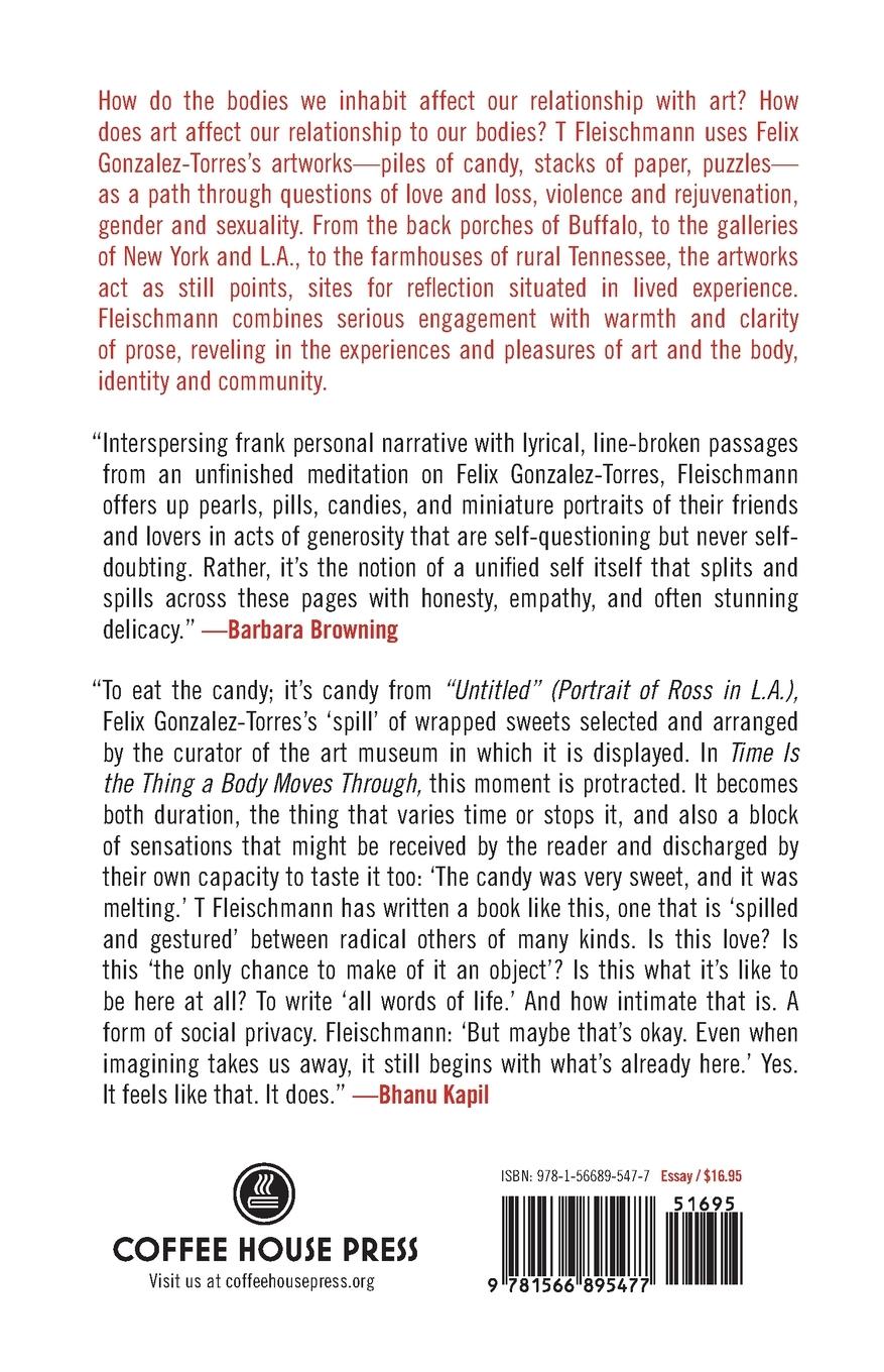 Rückseitencover Time Is the Thing a Body Moves Through