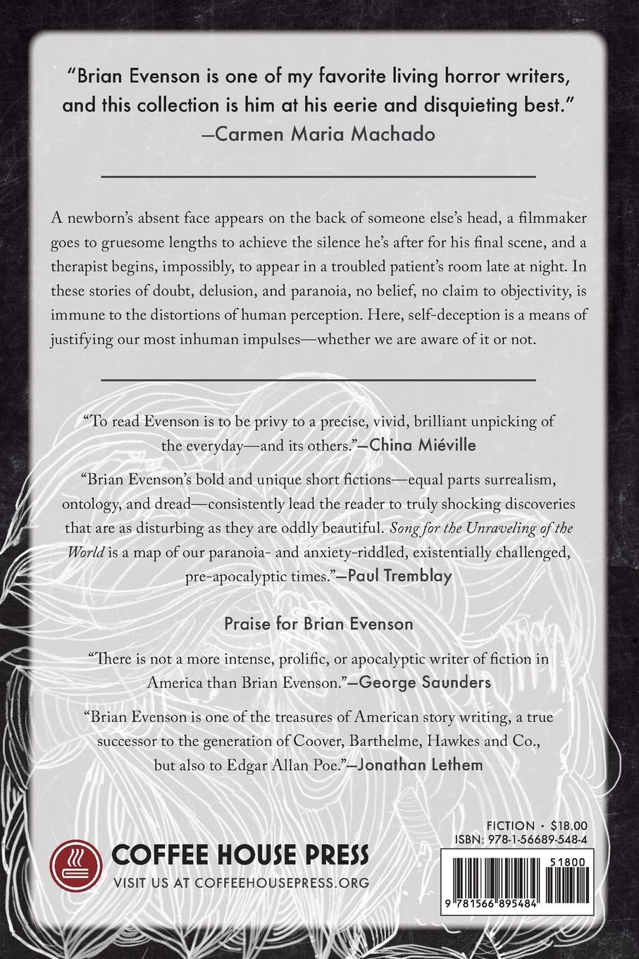 Rückseitencover Song for the Unraveling of the World