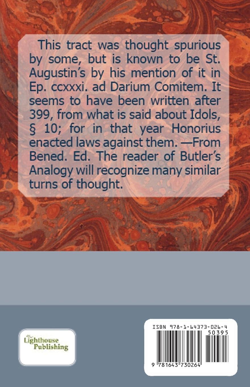 Rückseitencover Concerning Faith and Things Unseen