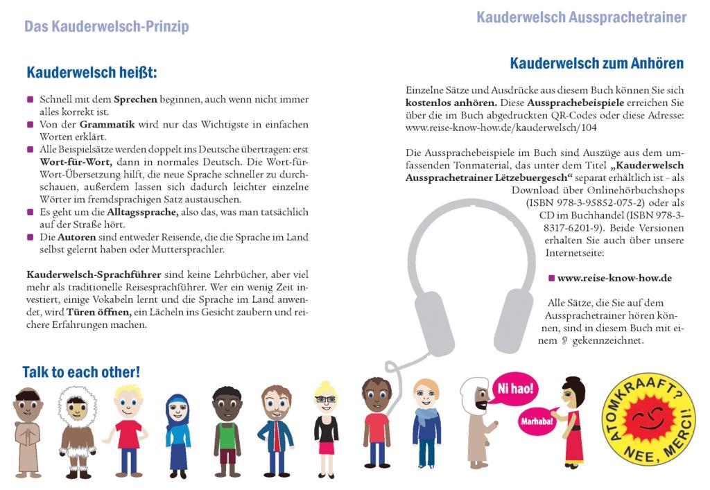 Beispielinhalt (Bild) Lëtzebuergesch - Wort für Wort (für Luxemburg)
