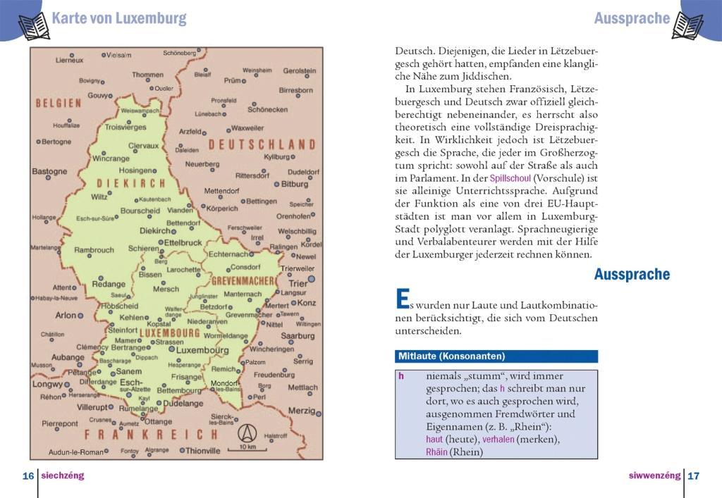 Beispielinhalt (Bild) Lëtzebuergesch - Wort für Wort (für Luxemburg)