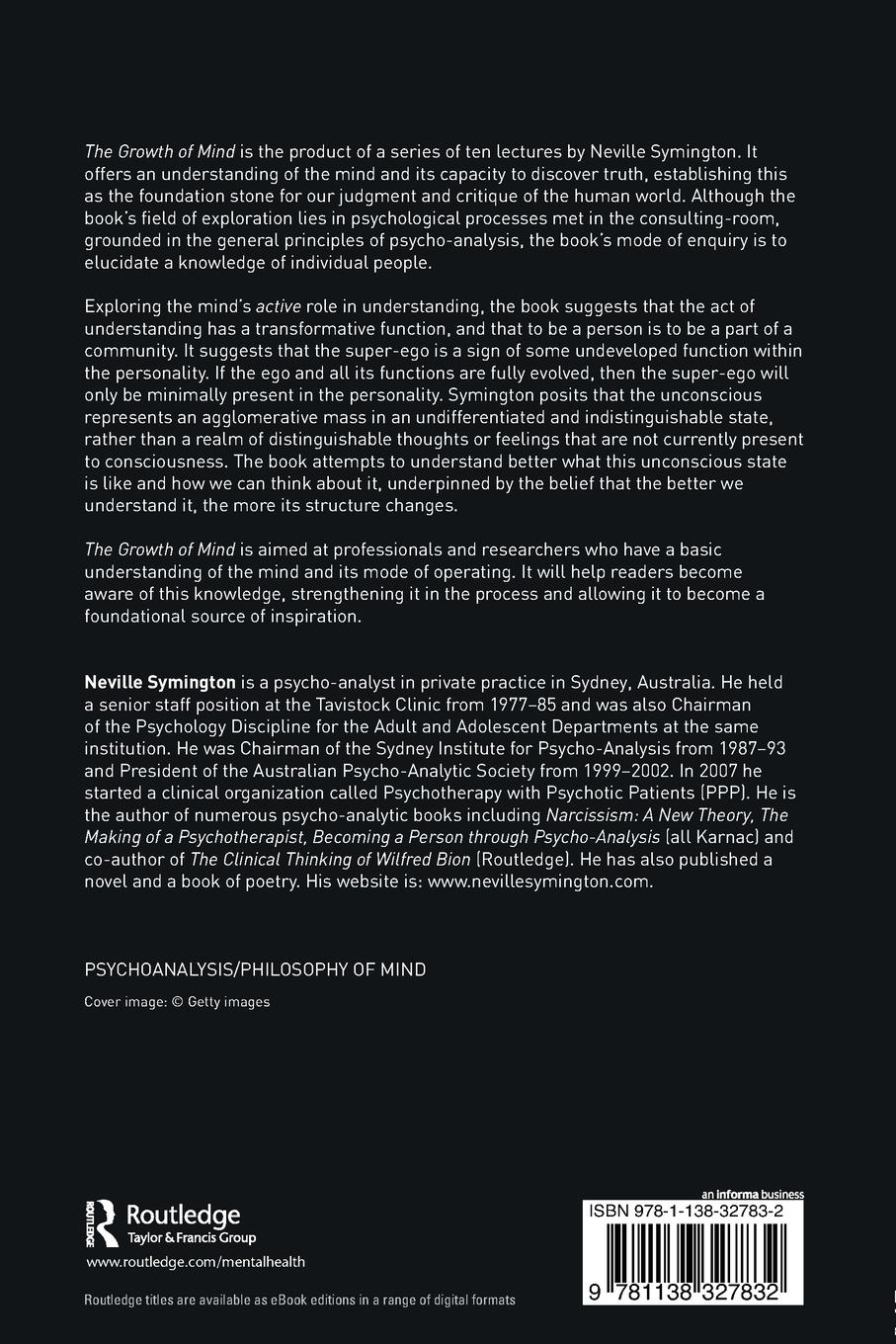 Rückseitencover The Growth of Mind