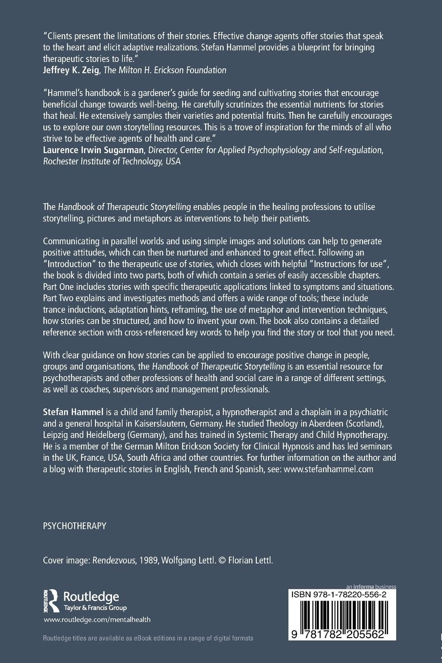 Rückseitencover Handbook of Therapeutic Storytelling