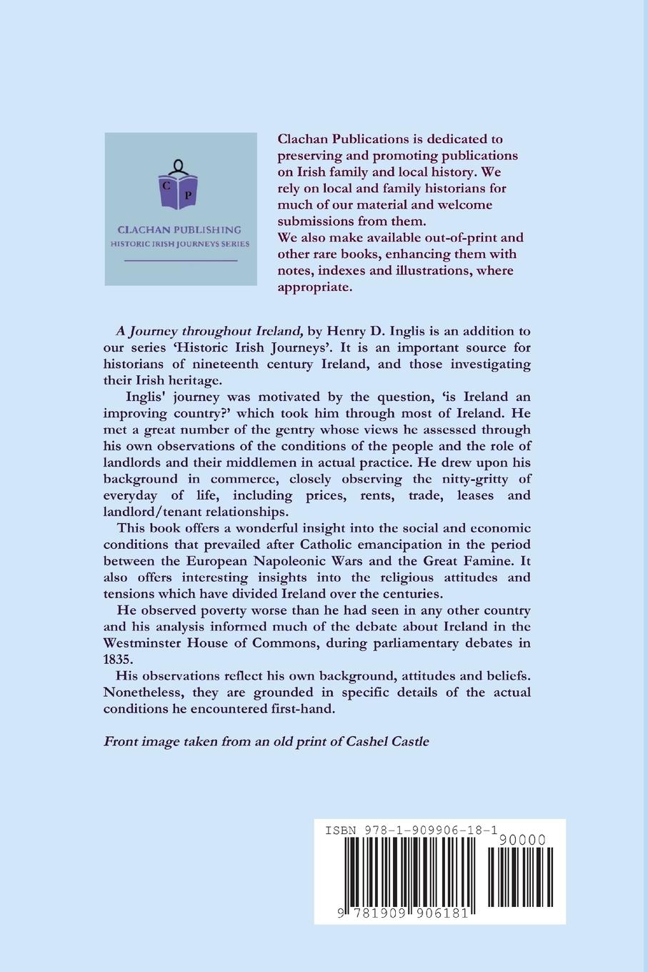 Rückseitencover A Journey throughout Ireland, During the Spring, Summer and Autumn of 1834