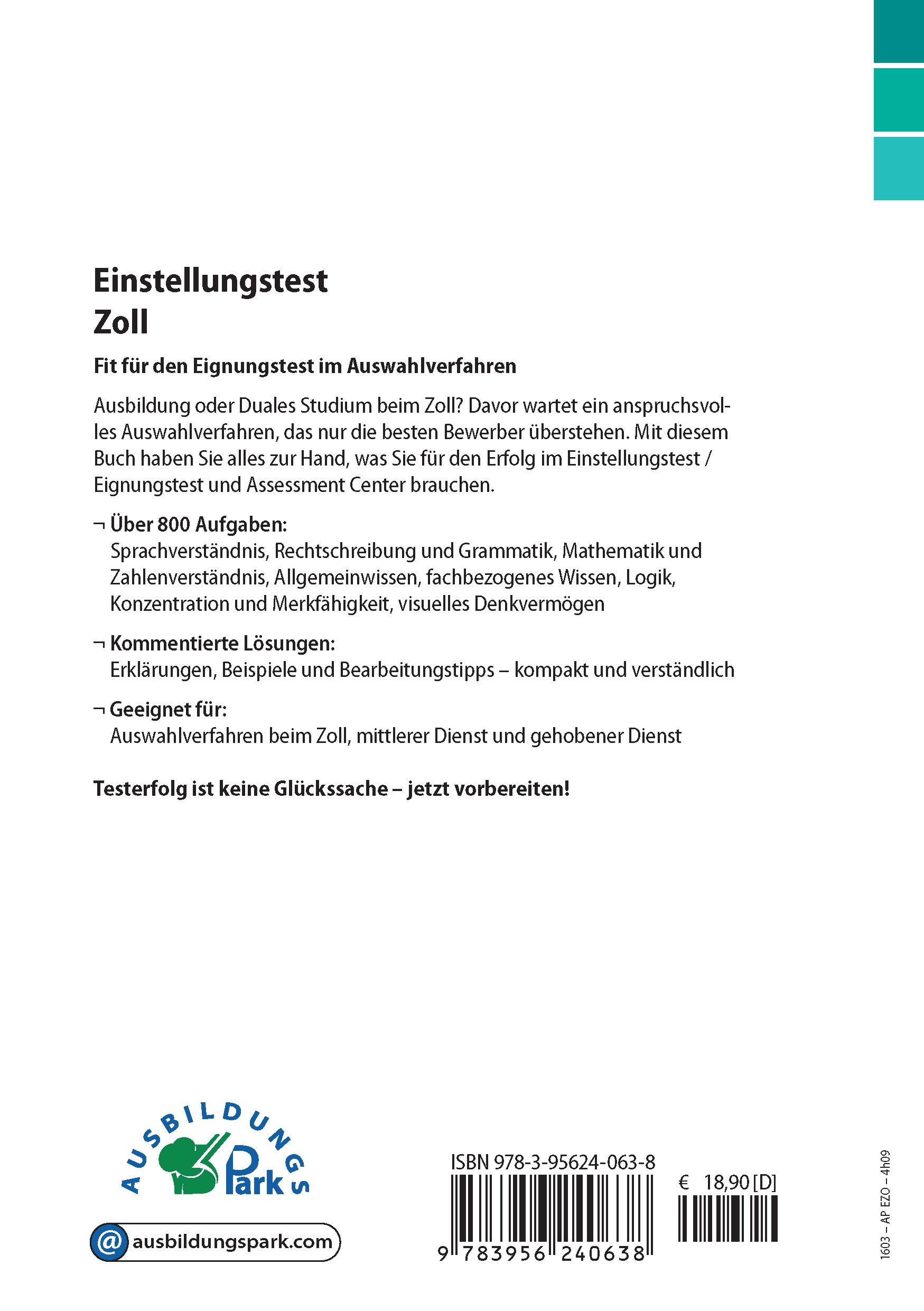 Rückseitencover Einstellungstest Zoll
