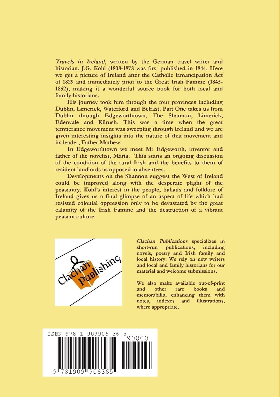 Rückseitencover Travels in Ireland - Part 1