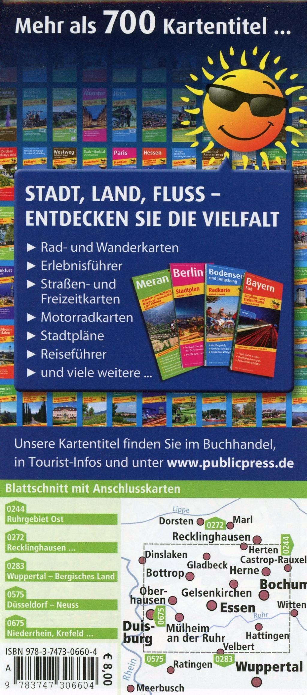 Beispielinhalt (Bild) Ruhrgebiet West, Essen, Duisburg - Bochum 1:50 000