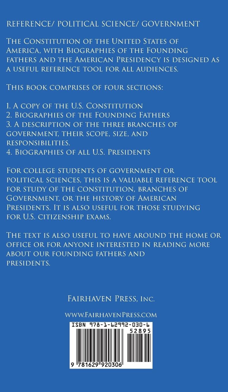 Rückseitencover The Constitution of the United States