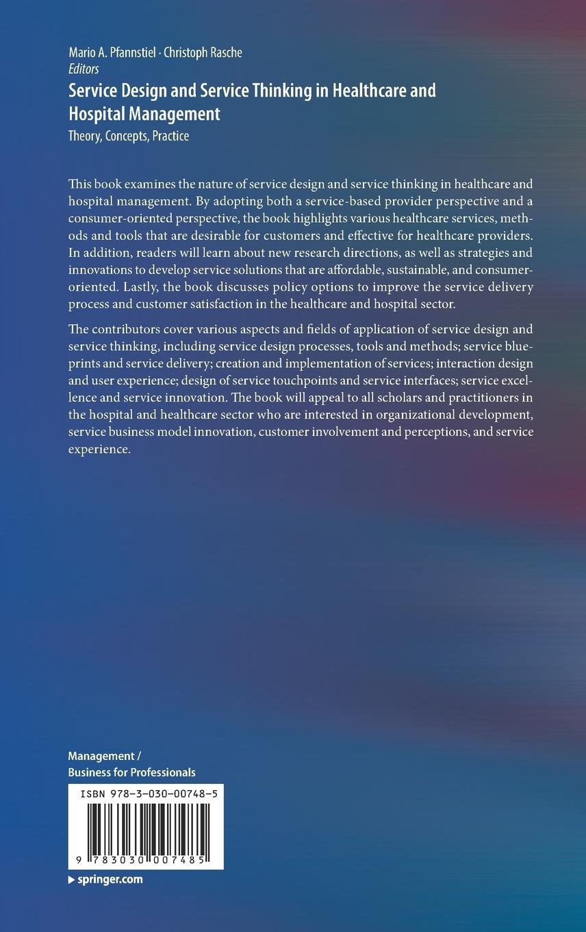Rückseitencover Service Design and Service Thinking in Healthcare and Hospital Management
