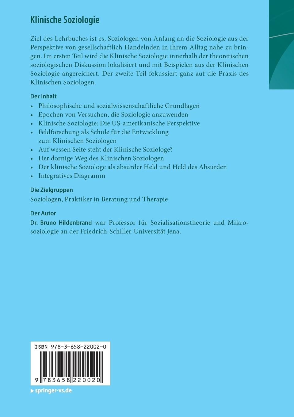 Rückseitencover Klinische Soziologie