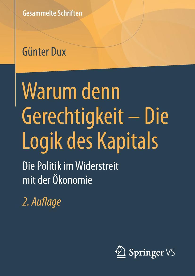 Vorderes Coverbild Warum denn Gerechtigkeit - Die Logik des Kapitals