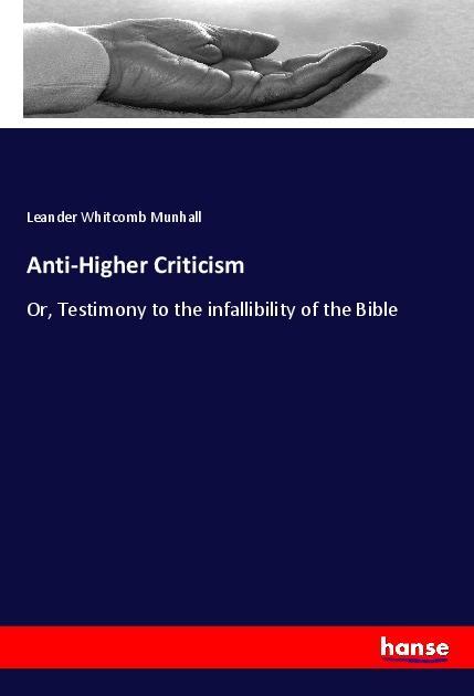 Vorderes Coverbild Anti-Higher Criticism